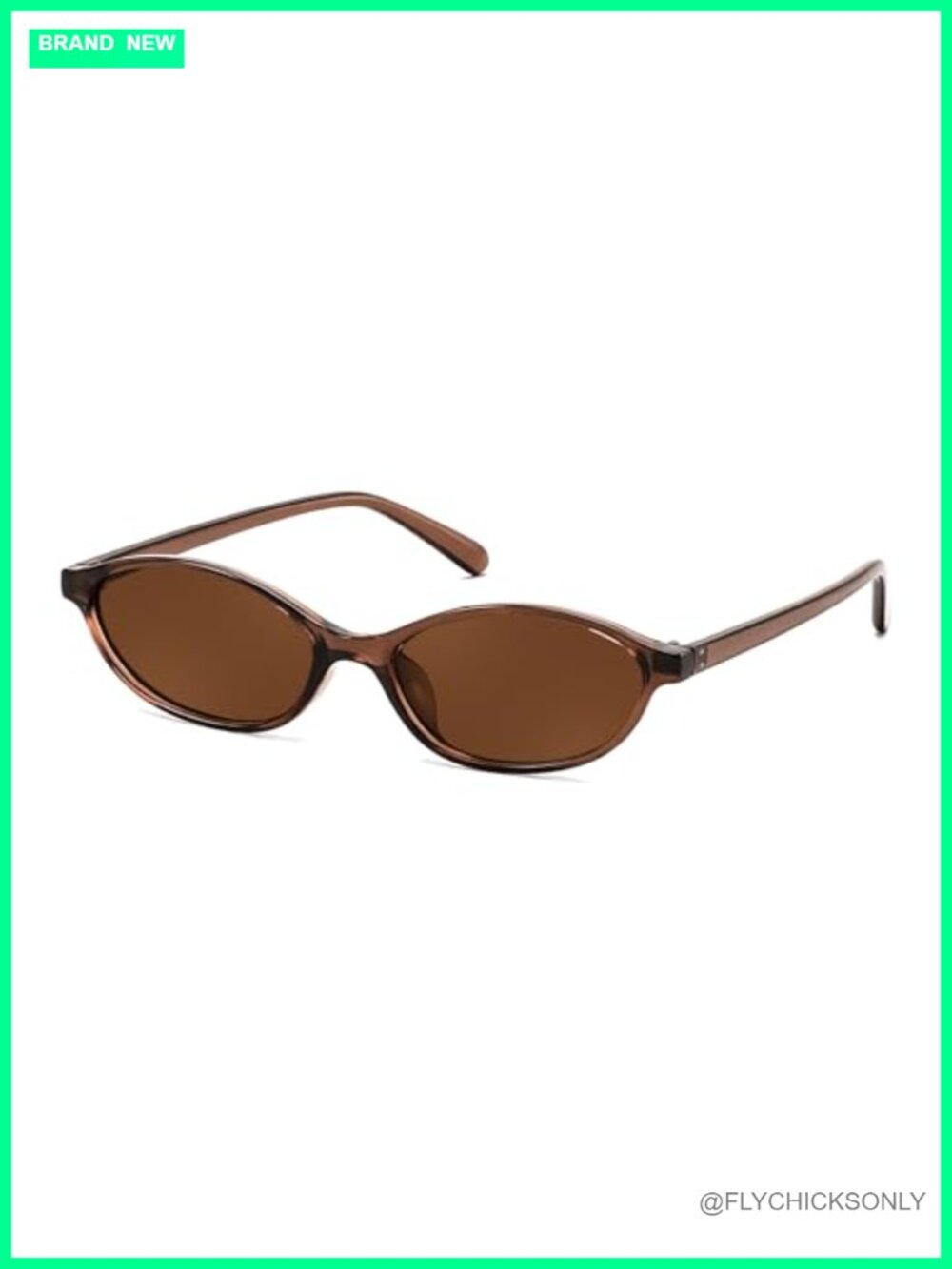 Retro Oval Cat Eye Sunglasses Lightweight UV400